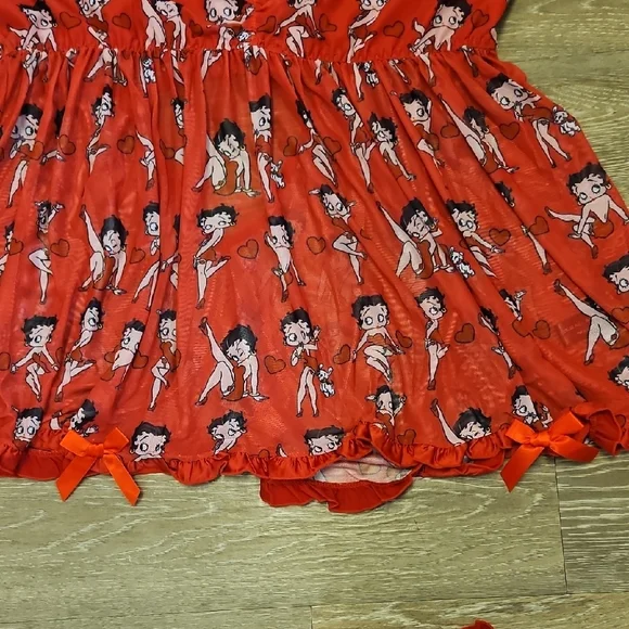 DOLLS KILL X BETTY BOOP 3X  Print Lingerie Set - Picture 6 of 8